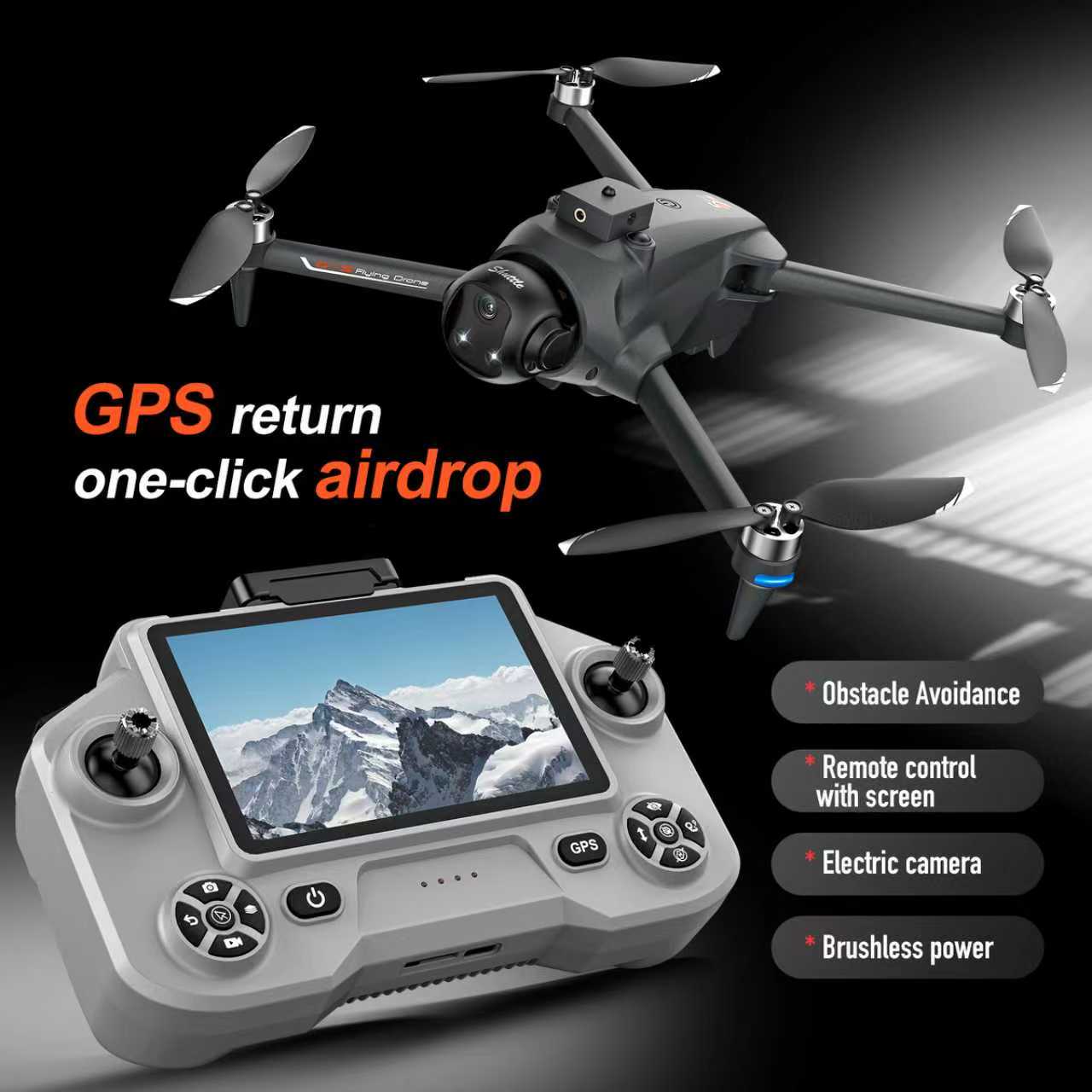 Drone Ae Rc - YL059 FPV GPSクアッドコプタードローン 8K HDデュアルカメラ搭載 耐久性