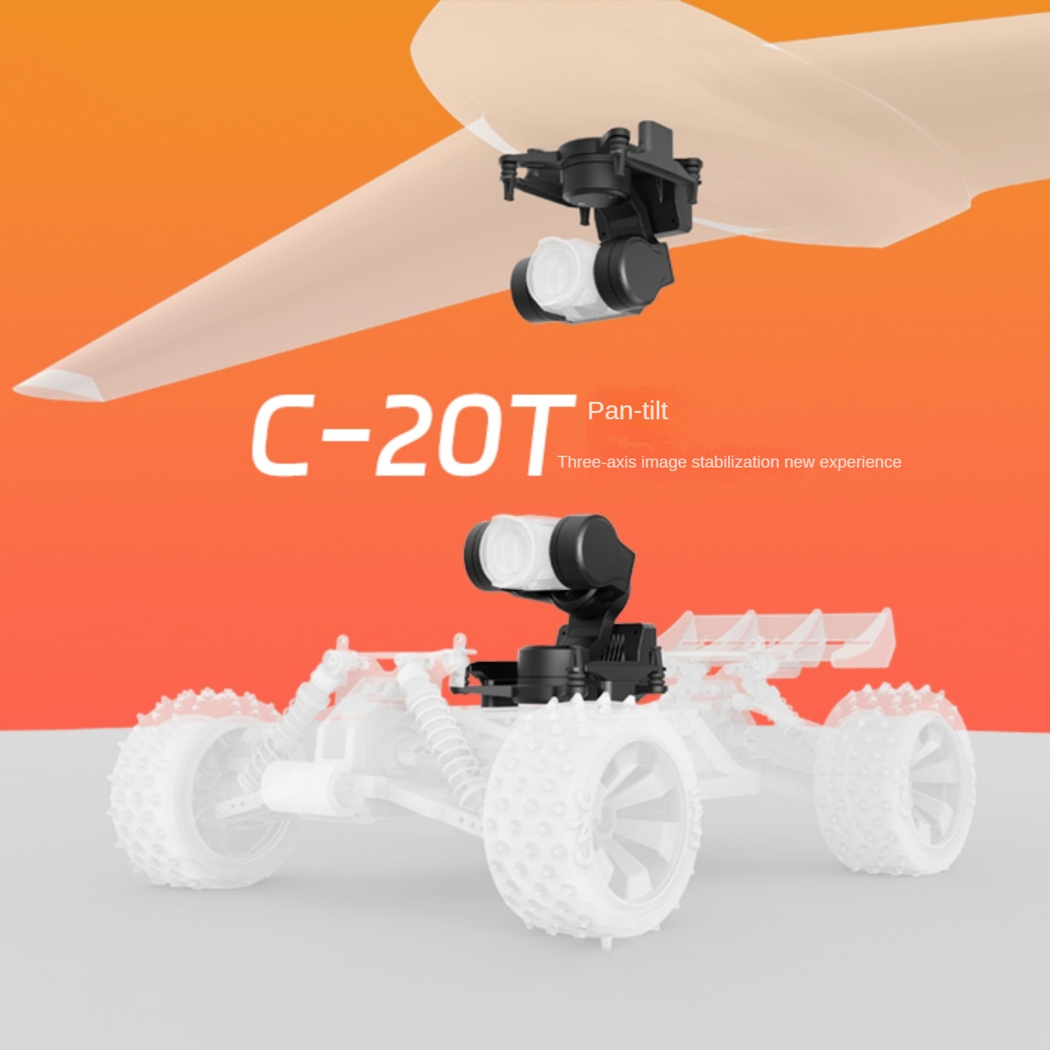 Drone Dji Rc Pro - NCZOBOE C-20T 3軸O4 FPVジンバルヘッドトラッカーモジュール O4/O4 Pro