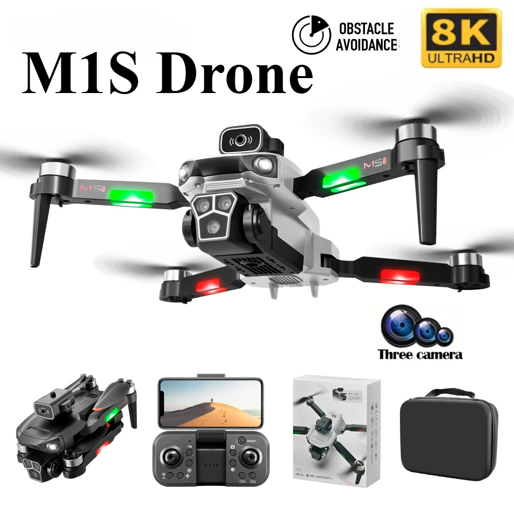 M1Sドローン 8Kプロフェッショナル トリプルカメラ 障害 - Jjrc Drone X12 のレビューと価格
