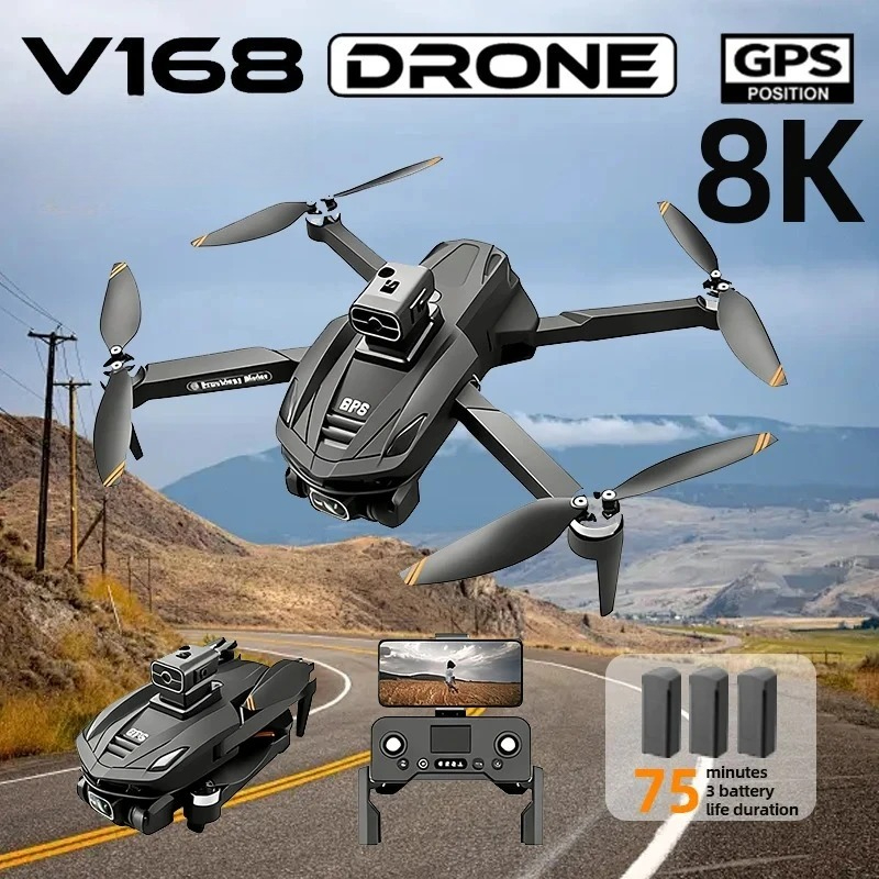 オリジナルV168 GPS搭載プロフェッショナルドローン。8 - Drone Ae Rc のレビューと価格