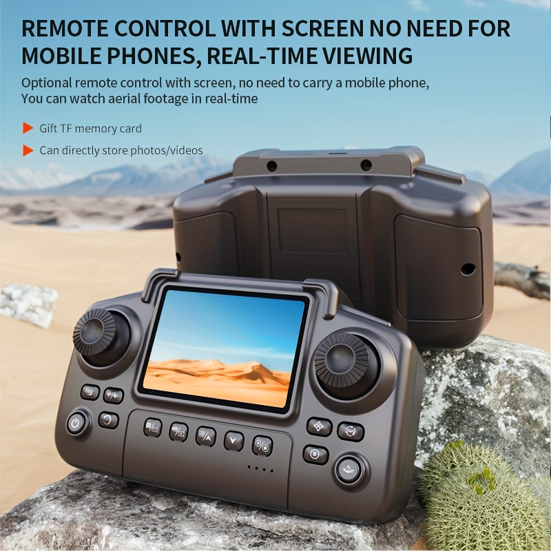 2026年型、デュアルカメラ4K HD、画面付きリモコン、2 - Drone Ae Rc のレビューと価格