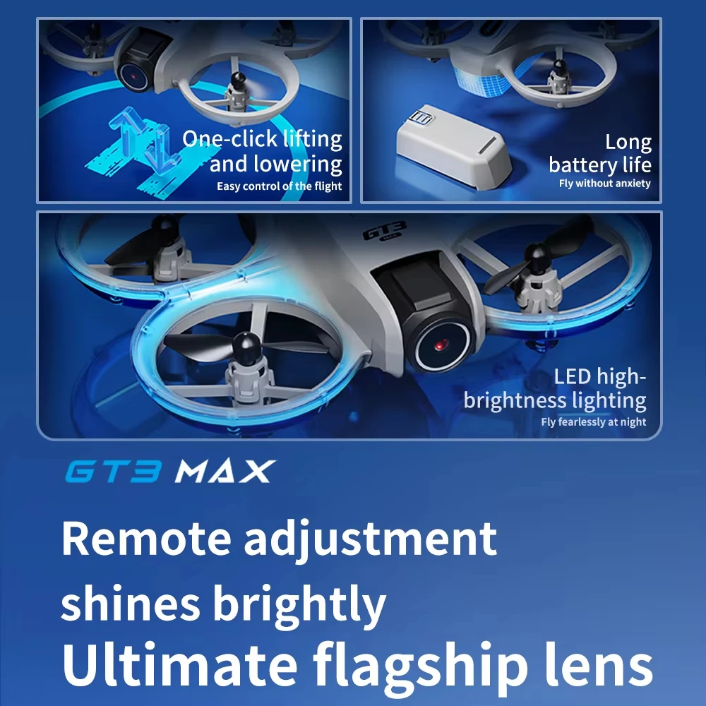 GT3 Max 光学フローGPS搭載ドローン、8K超高画質デ - Drone Ae Rc のレビューと価格